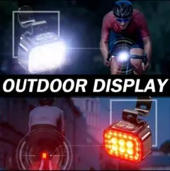 LED Bike Light Set 前後セット 自転車用ライト　LEDライトのサムネイル