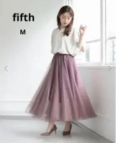 fifth パープル チュール フレアスカート　Mサイズ