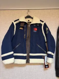 Mizuno オリンピックデザイン フリースジャケット S ネイビー