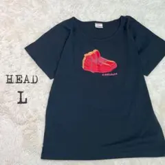 ヘッド　【L】 スニーカープリント半袖Tシャツ　HEAD