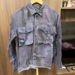 R.NEWBOLD 長袖シャツ パッチワーク風 Mのサムネイル