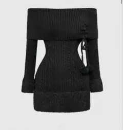 黒　ニット　シーイン　50356727