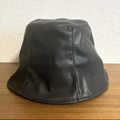 バケットハット　合皮　ニコアンド　黒のサムネイル