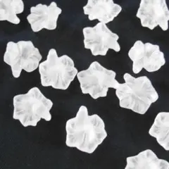 【867】つや消しアクリルフラワー 朝顔 25個 350円