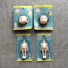 可動式ドールボディ 7cm & ドールヘッド 4点まとめ売り