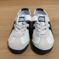 [美品]17cm Onitsuka Tiger ホワイト/ネイビー