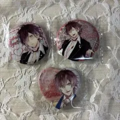 ディアラバ　逆巻アヤト　缶バッジ　ハート缶バッジ　ホロ