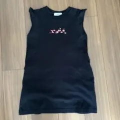 X-girl黒のノースリーブワンピース 130cm