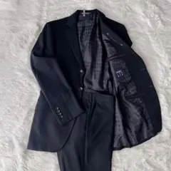 訳あり】PERSONS' FOR MEN ビジネススーツ ブラック　セットアップのサムネイル