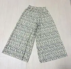 カジュアルパンツ　柄物　黄色系　M
