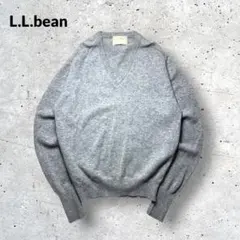 LLBean USA製VネックラムウールニットL古着