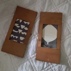 木製フォトフレーム2つセット