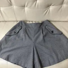 最終値下げ anysis チェック柄ポケット付きショートパンツ