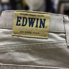 EDWIN 403 COOL-FLEX ストレートパンツ ベージュ　29のサムネイル