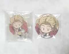 ヒロアカ　アニカフェ　ホークス　アクスタ、缶バッジ