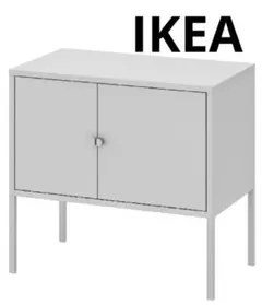 IKEA イケア LIXHULT リックスフルト グレー キャビネット収納