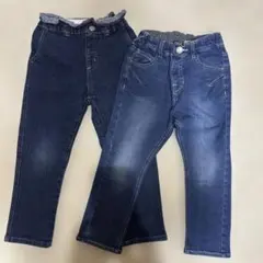 110cmデニムパンツ2点セット