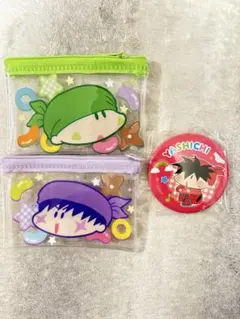 ミルモでポン！フラットポーチ 缶バッジ風ミラー