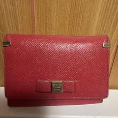 Samantha Thavasa Deluxe レッド 二つ折りコインケースのサムネイル