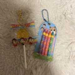 ペコちゃんポップキャンディ＆クレヨンキーホルダーセット