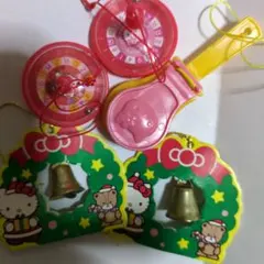 中古　ハローキティ クリスマスリースセット　プレミアムマスコット　非売品