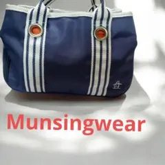 【希少】Munsingwear カートバッグ ネイビー 保温ポケット付きのサムネイル