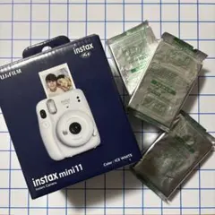 instax mini11 チェキ ホワイト 富士フィルム付き