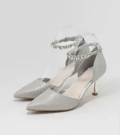 RANDA 2way グリッター パンプス Mサイズ シルバー