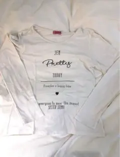 ジェニィラブ　長袖Tシャツ 150サイズ ホワイト