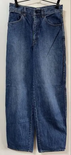 UNIQLO U ワイドフィットカーブジーンズ 濃紺 25／ウエスト63.5cm