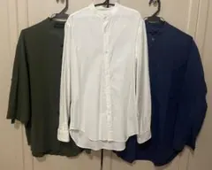 バンドカラーシャツ3枚セットEDIFICE UNIQLO+J neos