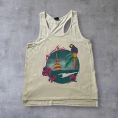 80s USA製 オーシャンパシフィックOP タンクトップ シングルステッチ L
