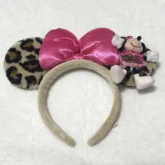 ミニー　ヒョウ柄カチューシャ　レオパード 即購入可能⭕️お値下げ不可❌