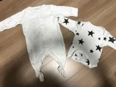 nextbaby ネクストベイビー 50 長袖ボディスーツ ロンパース 2枚組