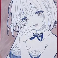 オリジナル 女の子 色紙