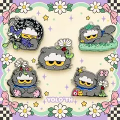 ZOA 猫キャラクター アクリルチャーム　5個セット