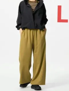 スウェットワイドパンツ ユニクロ