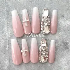 ベイビーブーマー ちゅるんネイル クロムネイル ギャルネイル ネイルチップ