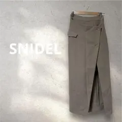 SNIDEL★ベージュ ラップスタイル ショートパンツ 2way スリット 無地