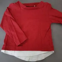 ELFINDOLL CLASSIC レッド 長袖Tシャツ 80