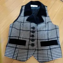 イブサンローラン　チェック柄 ベスト