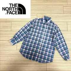 THE NORTH FACE パープルレーベル　チェックシャツ　ウール　パープル