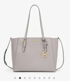 【MICHAELKORS】マイケルコース　トートバッグラージ　通勤バッグ　グレー