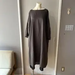 utilités レイヤードワンピース グレー