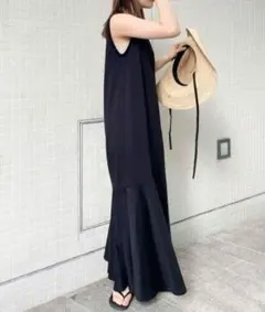 プラージュ　ティアードノースリーブワンピース 38