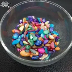 ハンドメイドパーツ デコパーツ さざれ石 サイズ＆カラーMIX 40g