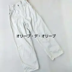 オリーブ・デ・オリーブ　カジュアルパンツ　M　ホワイト　ハイウエストのサムネイル