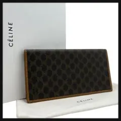 【極美品】 CELINE セリーヌ 長財布 マカダム レザー