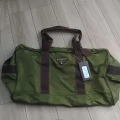PRADA カーキ ボストンバッグ - メルカリ