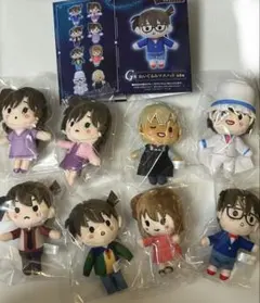 全8種 ぬいぐるみマスコット 「ラッキーくじ 名探偵コナン メモリアルカット」
